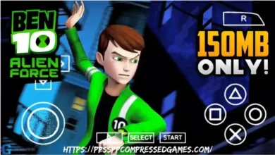 Ben 10 Alien Force PPSSPP ISO Highly Compressed