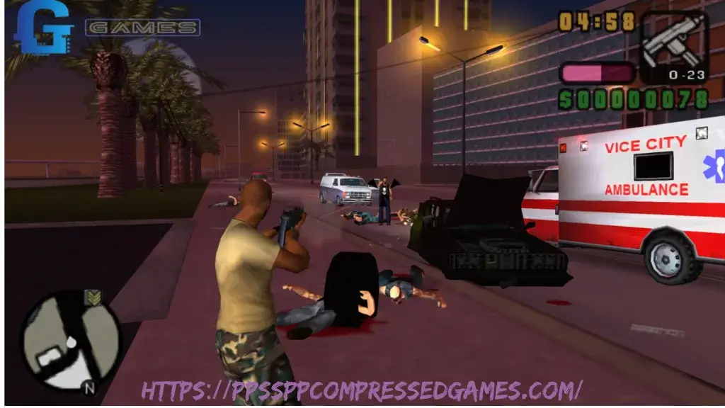 GTA Vice City Stories PPSSPP ISO Highly Compressed Free Download