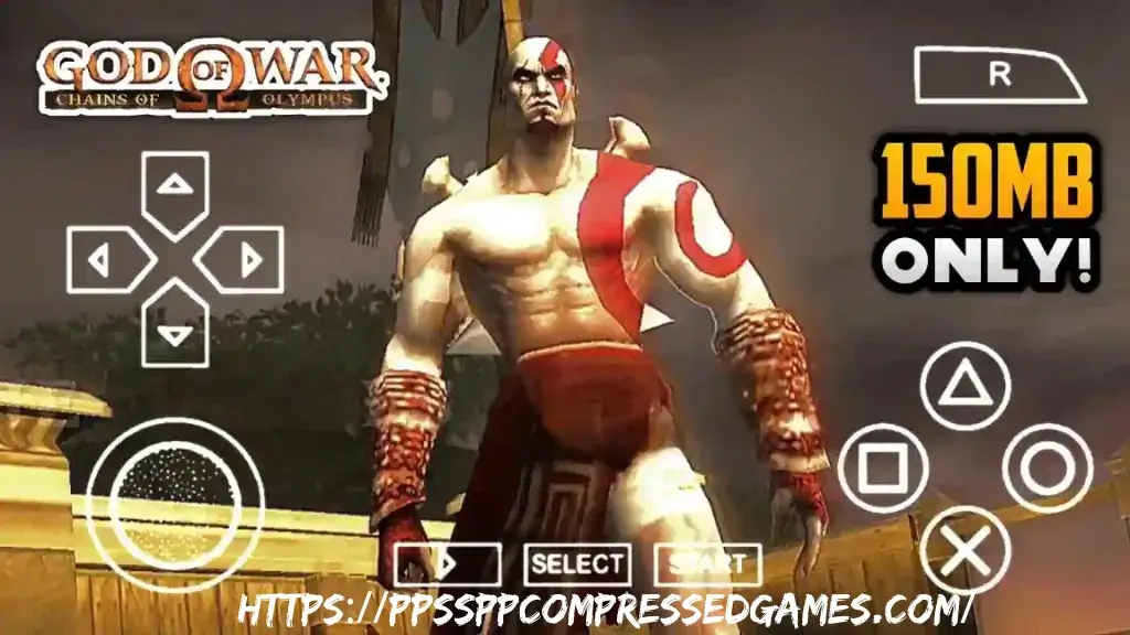 God of War Chains of Olympus PPSSPP ISO Highly Compressed