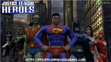 Justice League Heroes PPSSPP ISO Highly Compressed Free Download