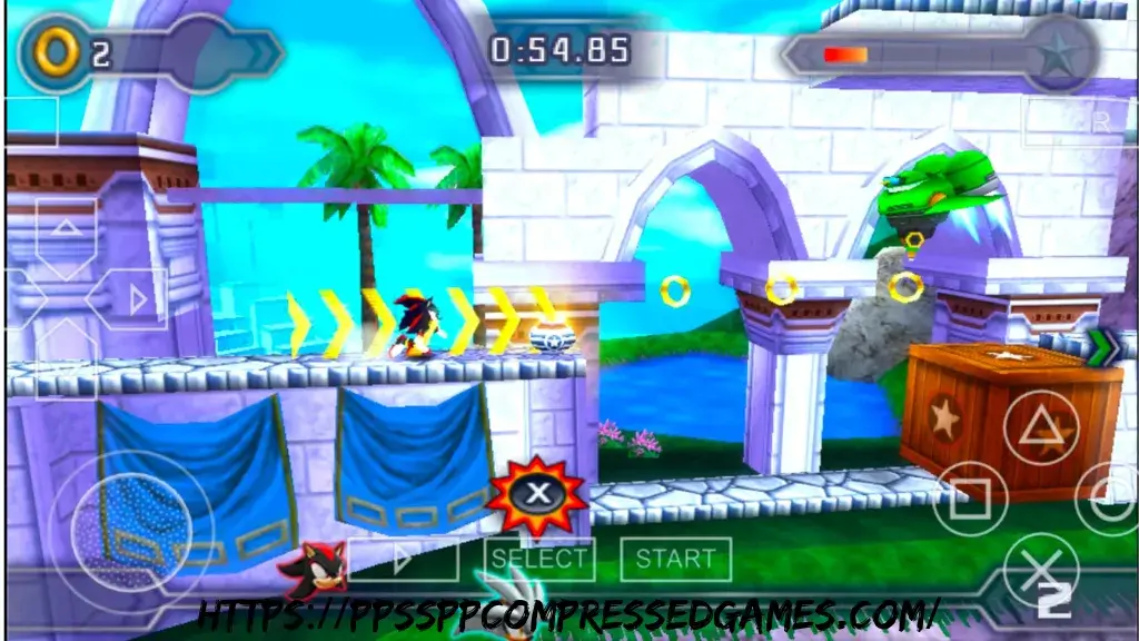 Sonic Rivals Highly Compressed PPSSPP ISO game