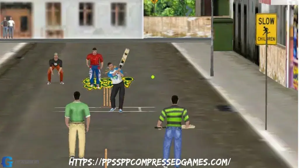 Street Cricket Championship 2 PPSSPP ISO Highly Compressed free download