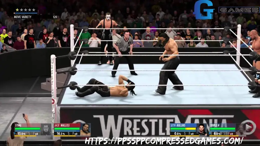 WWE 2K16 PPSSPP ISO Highly Compressed Free Download