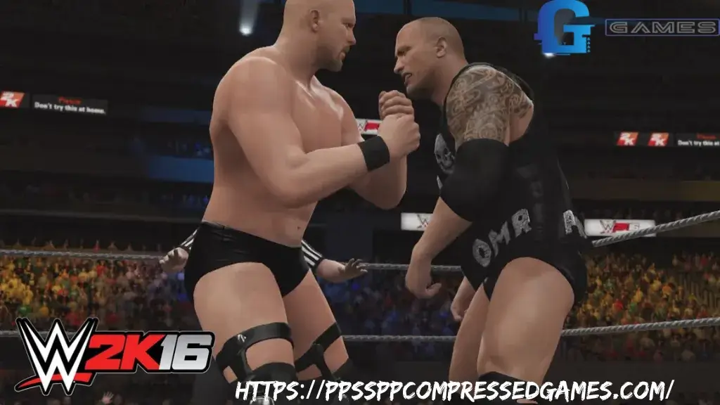 WWE 2K16 PPSSPP ISO Highly Compressed