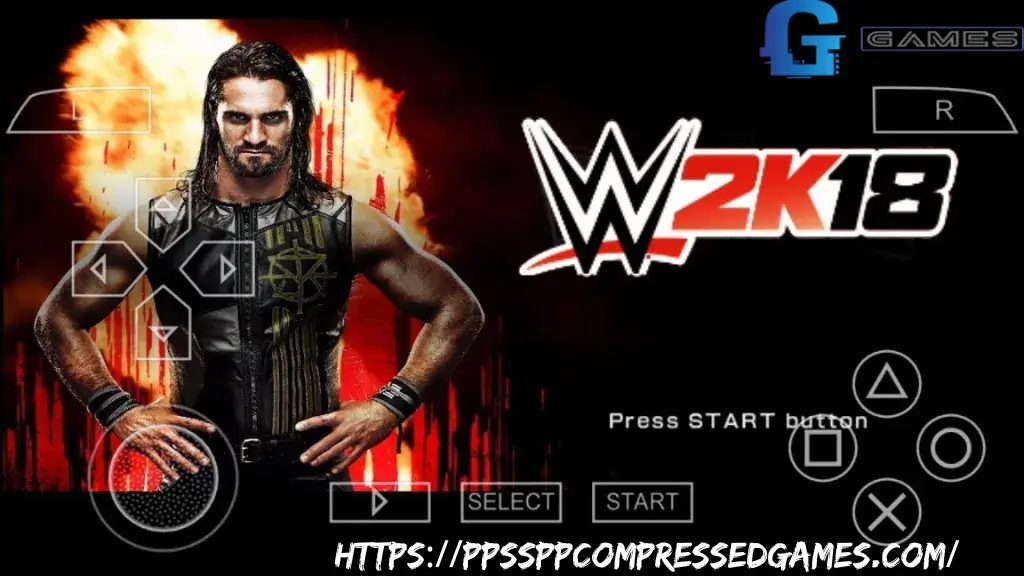 WWE 2K18 PPSSPP ISO Highly Compressed